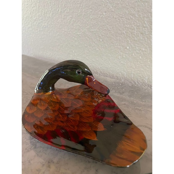 Vintage Wooden Mallard Duck Small Tray and envelop opener - Picture 3 of 7